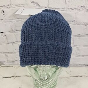 Goodfellow Beanie Hat Mens OSFA Navy Blue Waffle Knit Winter Ski Cap New